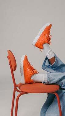 Fila Disruptor II Premium Orange Sneakers
